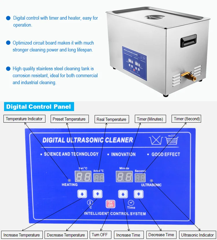K1030HTD 30l ultrasonic PCB board cleaner