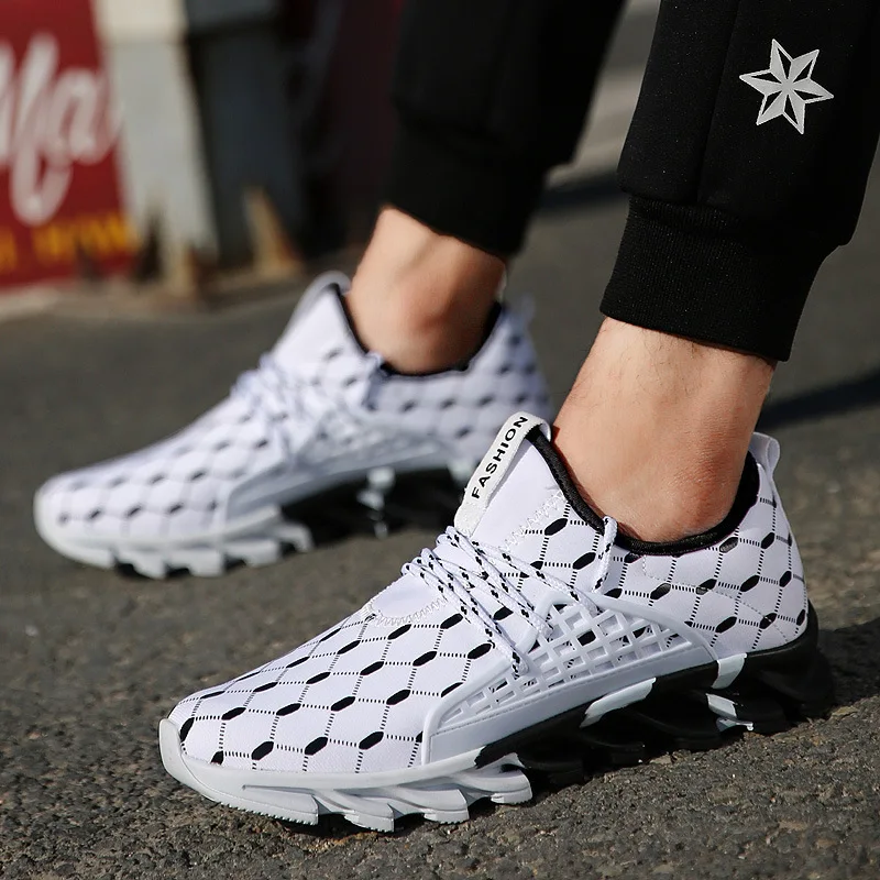 

GT-137 Free Shipping 2019 Outdoor Men Running Shoes For Male Fashion Lace-Up Men Sneaker Sport Shoes, Black/white/orange