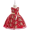 New Style Girls Sexy Dress Red And bowknot Lolita Casual Baby Girls Party Dresses Clothing