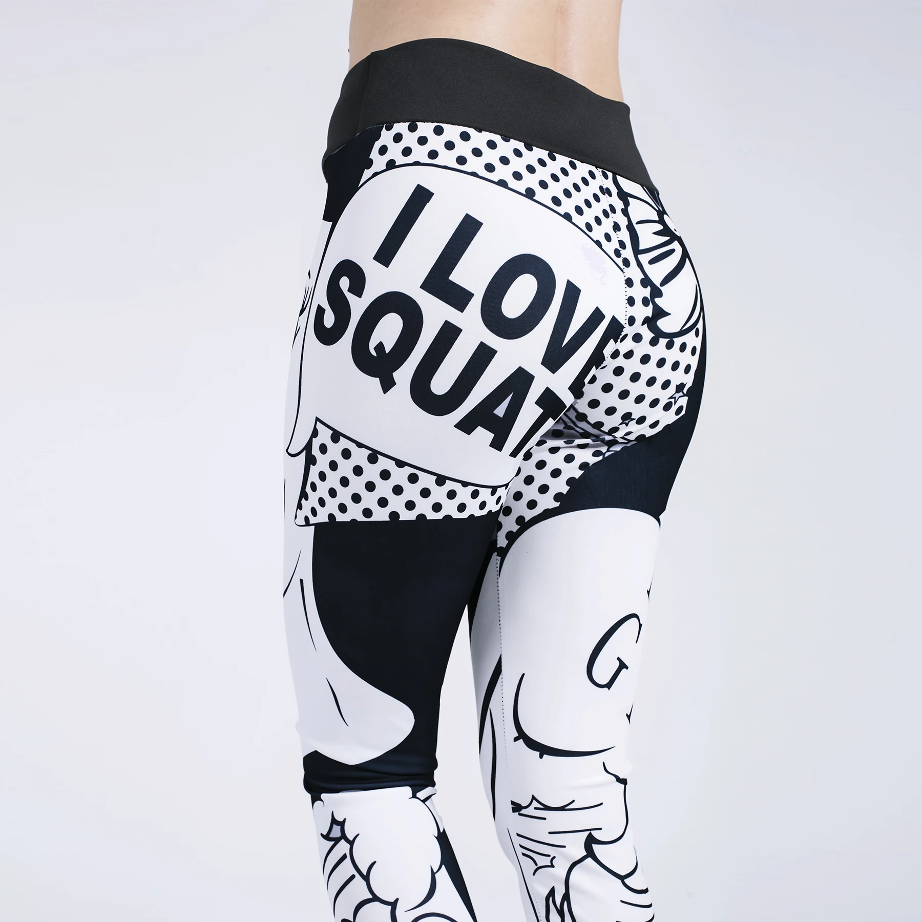 

High Stretch Fabric Printed Sport Leggings Running Fitness Yoga Pants