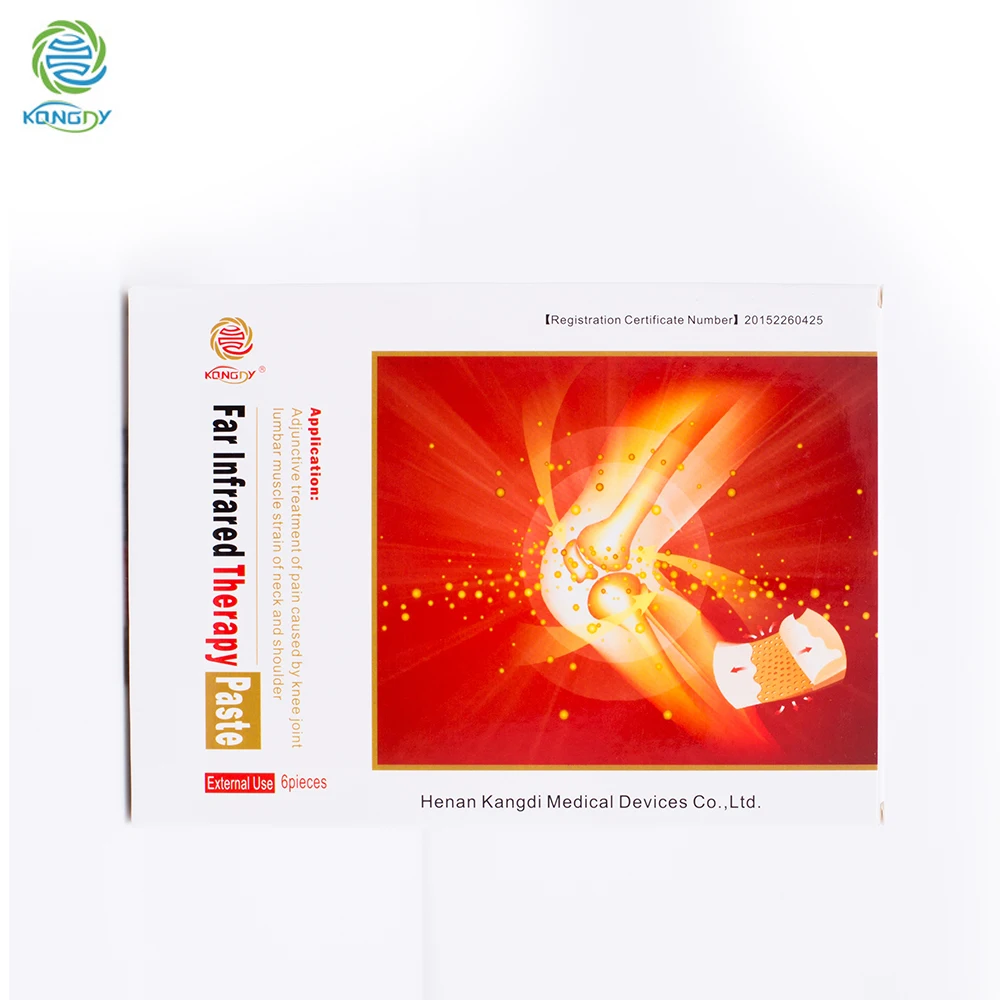 

Polyester Heating Pad Herbal Far infrared magnetic Pain Relief Plaster, White/brown