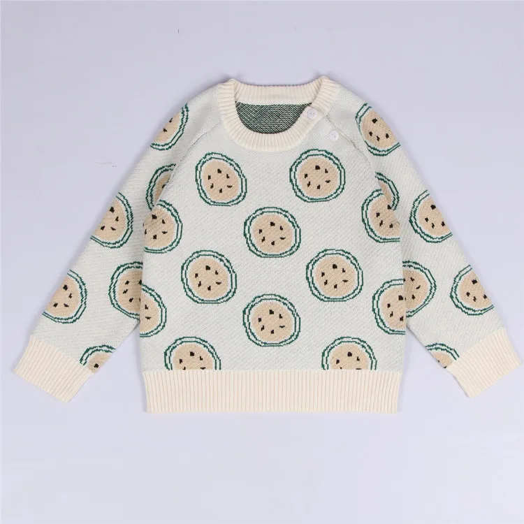 

2018 baby kids lemon jacquard cartoon cute pattern baby clothing knitting sweater ropa invierno de, Any color is available/color as photo for samplings