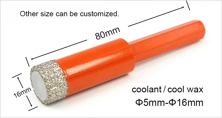 Premium Dry Diamond Tile Drill Bit With Wax Filled - Buy Wax Filled ...