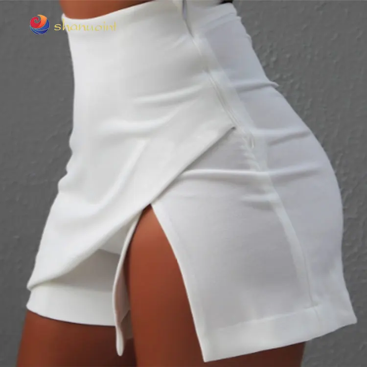 

High Waisted Tight Style Pure Color Pants Women Sexy, White