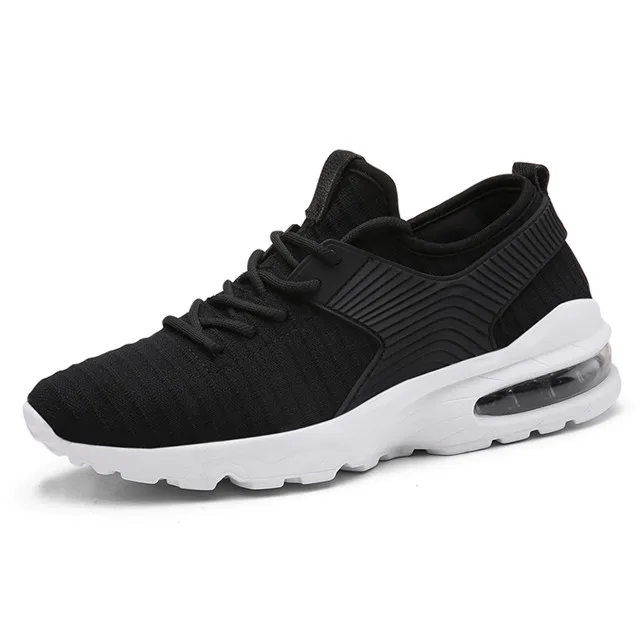 

New Product Lace Up Comfortable Mens Air Casual Sport Black Running Shoes Factory Price