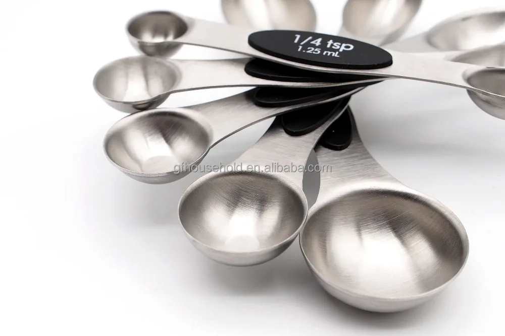 
Amazon 5-pieces Stainless Steel Magnetic Double Double Double Measuring Spoon Set 