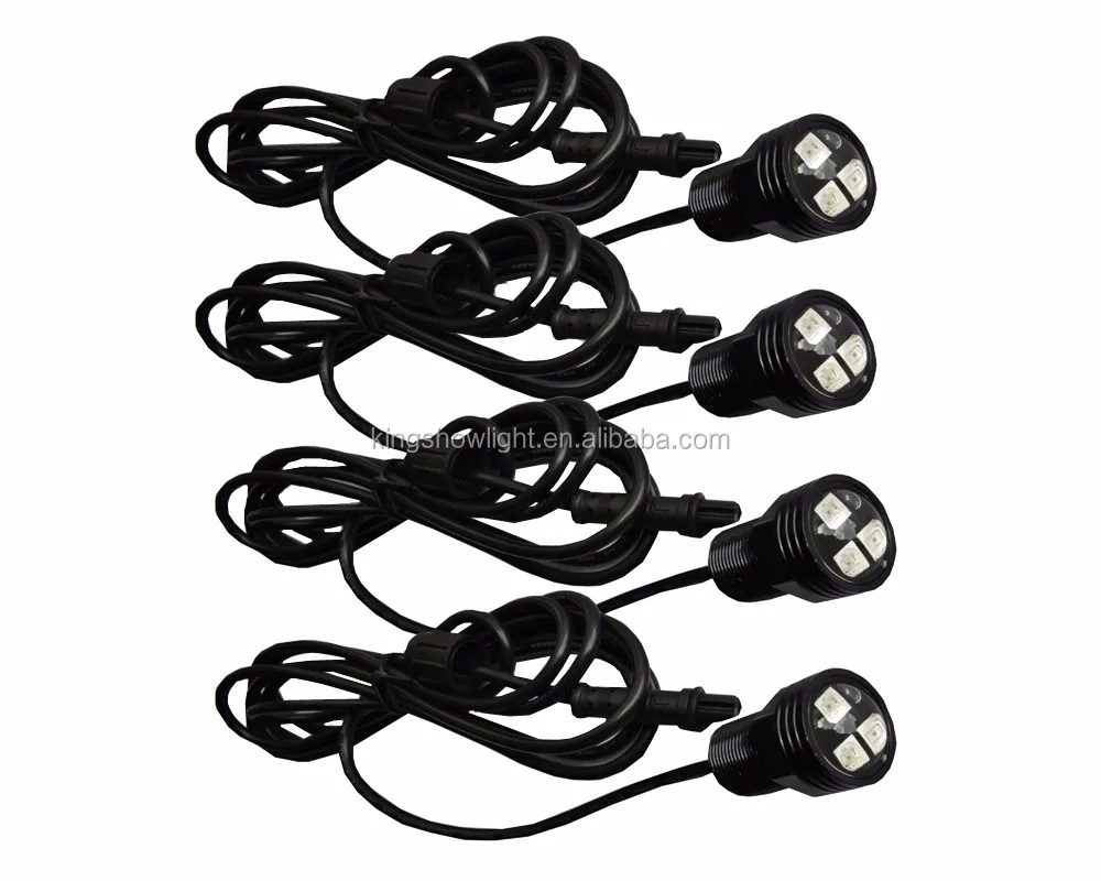 4pc 12V Marine Boat LED Side Navigation Lights with RGB Remote Controller
