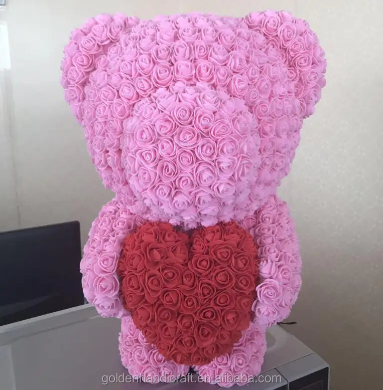 handmade rose bear