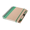 Custom Recycled kraft Paper Spiral Notebook with Pen attached Brand Factory Online Shopping
