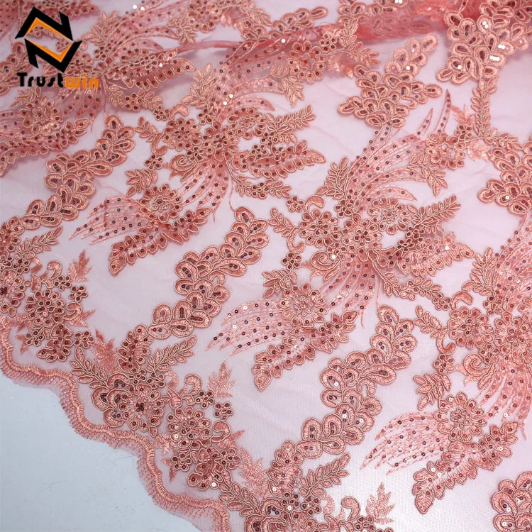 

African aso ebi hot sale sequin tulle lace fabric