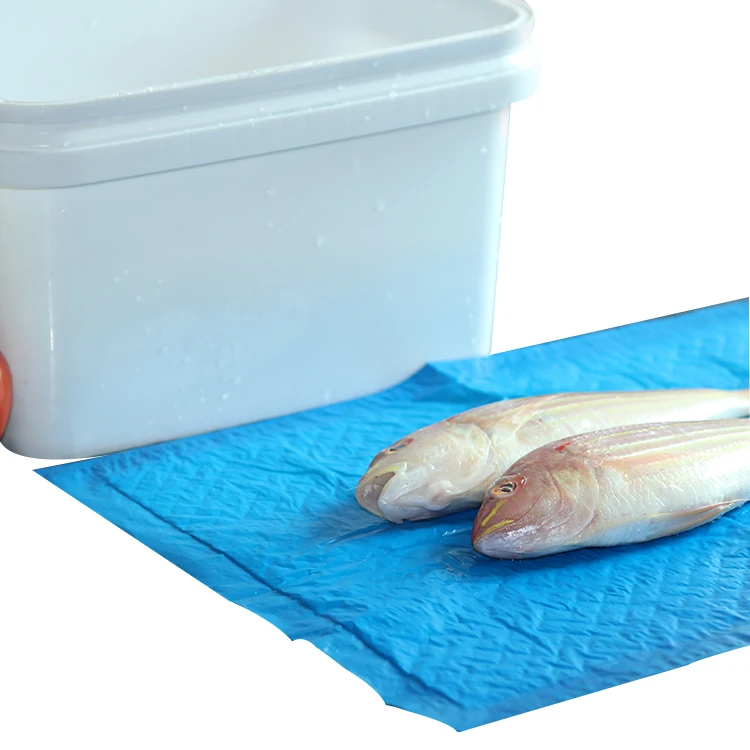 Guaranteed Quality Punch PE Film Seafood Fish Food Absorbent Pad