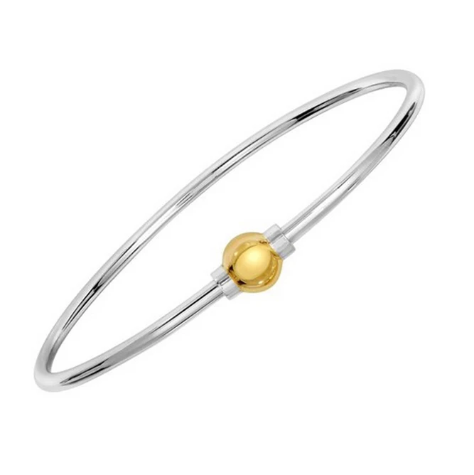 

925 Sterling Silver 8mm 10mm Ball Screw Bangle Threaded Bracelet