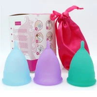 

Eco friendly menstrual cups female cup silicone soft private label