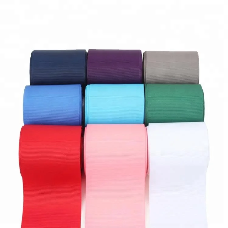 

Factory Direct Wholesale 3 inch 75mm Cheap Solid Color Grosgrain Ribbon, N/a