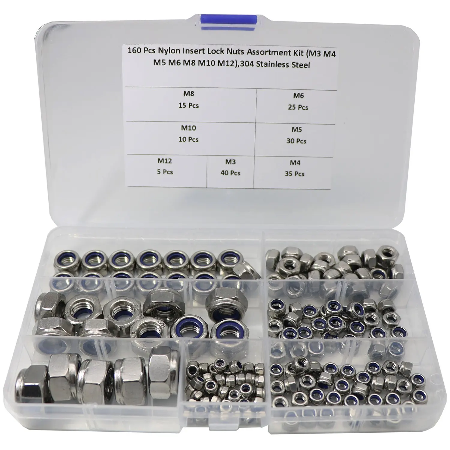 Rivet Nut Kit 1 BEAVO Pack of 180 Rivet Nut M3 M4 M5 M6 M8 M10 M12 ...