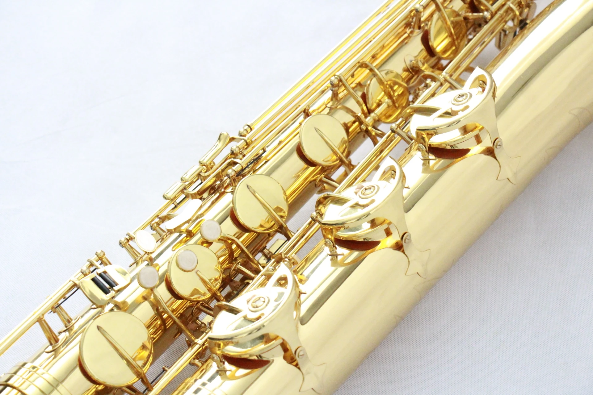 Professional Made in china Brass Gold Lacquer Baritone Saxophone (fbs