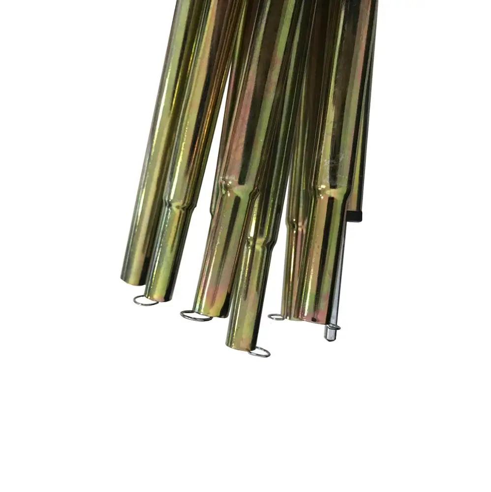 Galvanized Steel Steel Folding Tent Poles 3 Section 4 Sectiontarp Pole