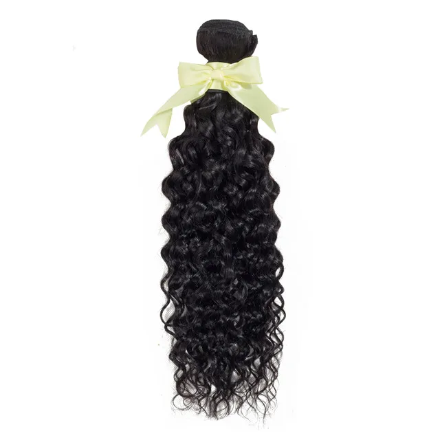 

Grade 9A Natural Color Peruvian Human Hair Water Wave Hair Weave, Natural colors