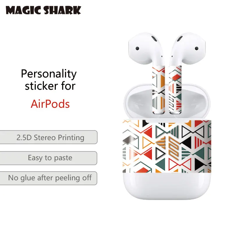 

From factory, Wholesale Colorful Wrap Sticker for Air pod, customize acceptable,