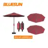 Stylish Portable 50w CIGS solar energy storage large sun umbrella for outdoor activities easy installation