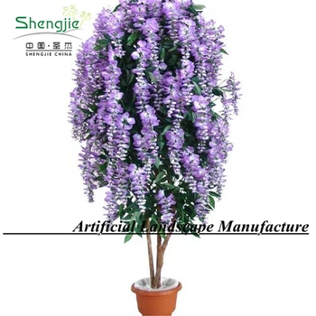 Artificial Wisteria Tree Purple Color High Quality Indoor Artificial Wisteria Tree Purple Color High Quality Indoor Ornament Flower
