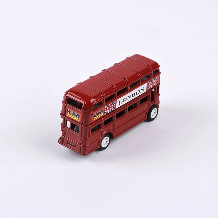 / giocatoli mini modelli in metallo pressofuso e parti in plastica My London Souvenirs Bus londinese rosso a due piani e taxi nero azione back & go