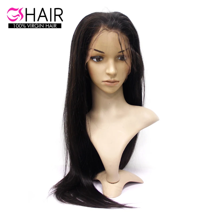 

Fast drop shipping natural virgin hair 4X4 lace closure wig lace front cuticle aligned hot sale 8A 9A grade 100% unprocessed