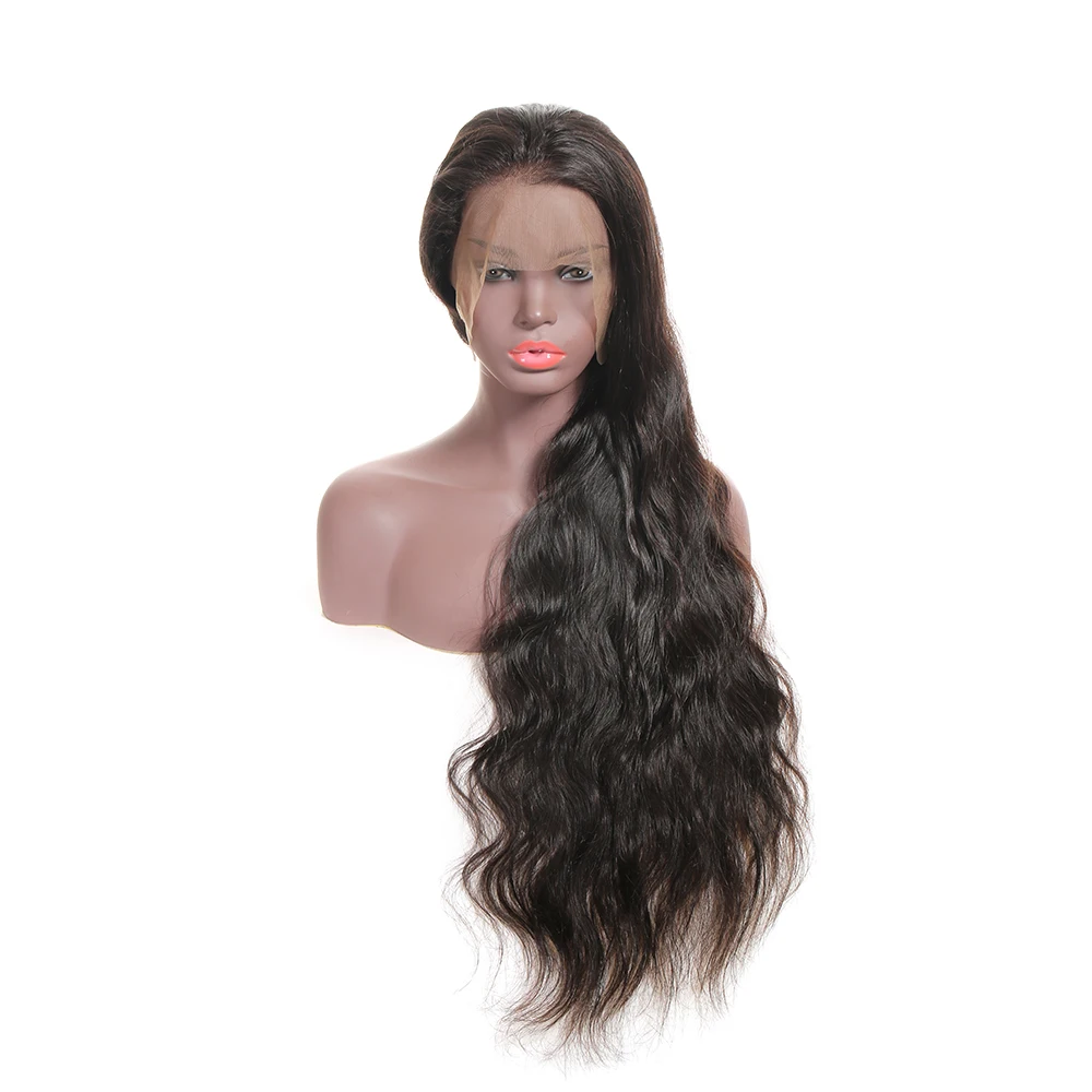 

180% Density Side Parting Pre Plucked Body Wave Human Hair 360 Lace Wig With Baby Hair