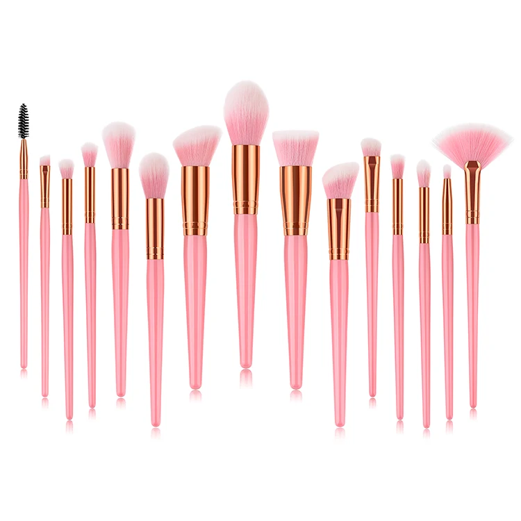 

Imported Wholesale 15pcs Professional Makeup Brush Face Make Up Brushes, Black