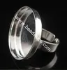 Beadsnice brass mounts blank bezel adjustable base gold ring models ID 10381