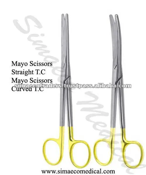 2 T//C CRAFT SCISSORS SHARP SHARP TIP 5.5/"+6.5/" CURVED W//TUNGSTEN CARBIDE INSERTS
