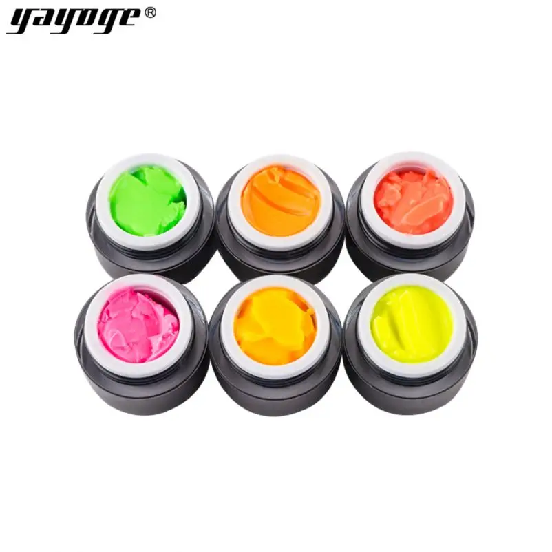 

Colorful Art Nail 3D Nail Art Mold 4D Carving Uv Gel, 6 colors