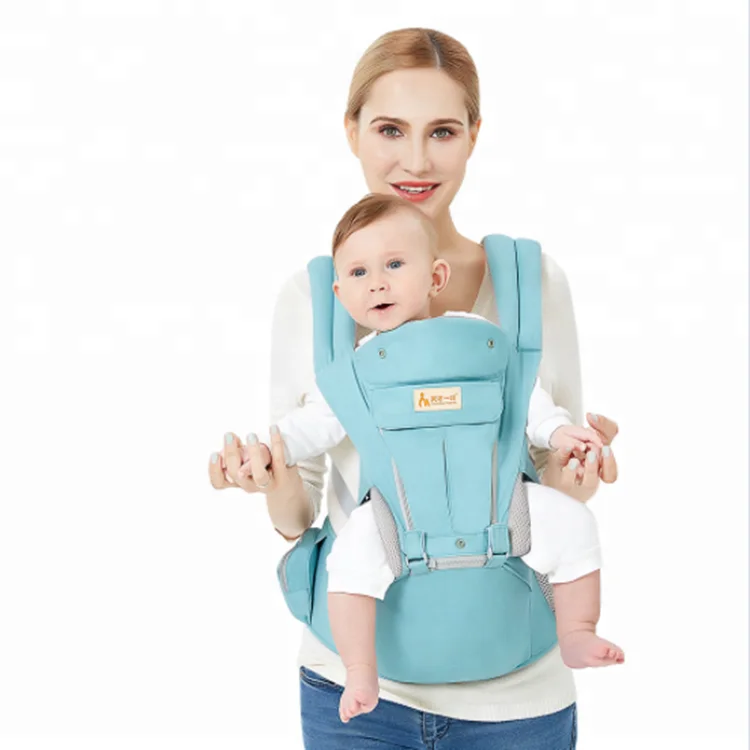 

2018 Baby Toddler Hip Seat Carrier Backpack Baby Wrap Carrier Sling, Pink/blue