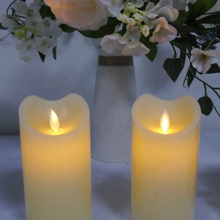 Luxury Battery Led Candle Pillar Set Scented Custom Candles Buy