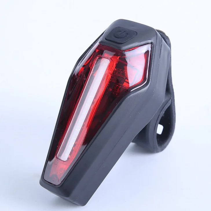 

2018 New design led cob bicycle tail light for night riding, Black