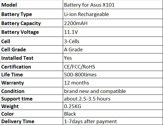 factory wholesale laptop battery for asus eee pc