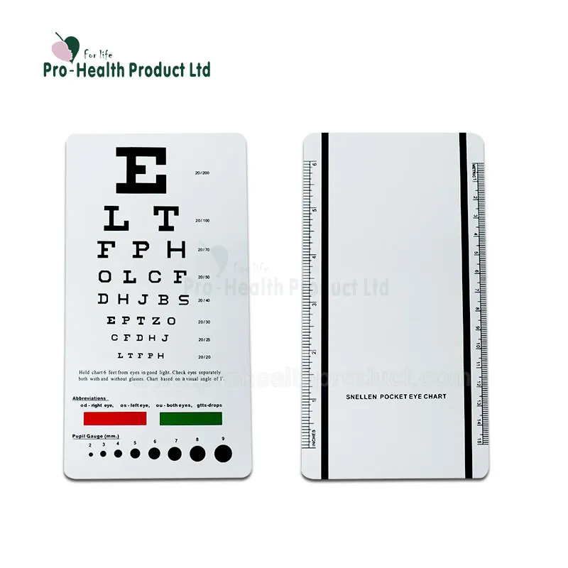 Eye Test Chart Size