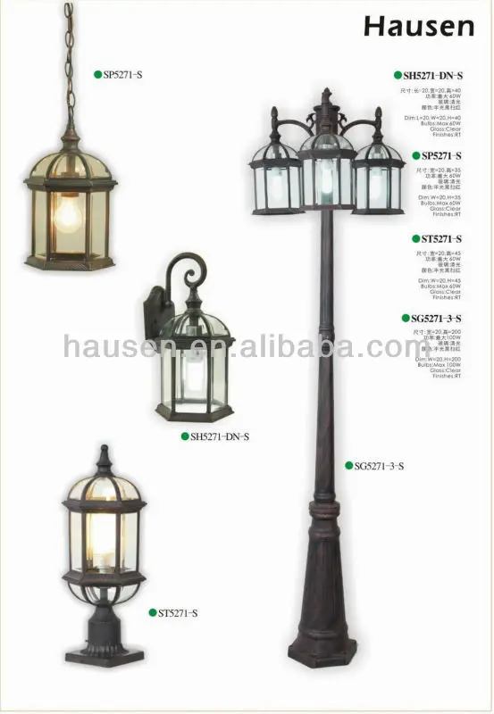 Vintage Style Outdoor Led Main Gate Pillar Light (st5271m) Buy Main