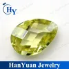 pear double checker cubic zirconia wholesale stones