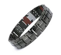 

In stock !!! No minimum order health care men magnetic bracelet black pure titanium magnetic bracelet japan