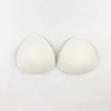 Removable molded triangle shape light weight fabric bra cups for dresses