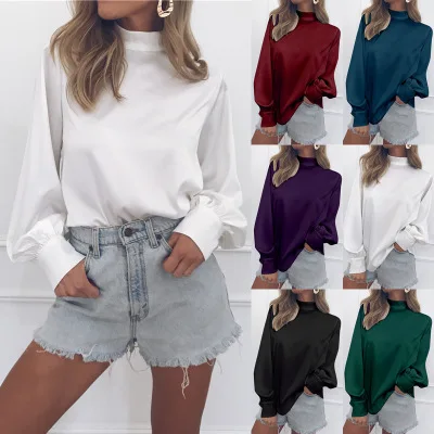 

Spring 2019 Long Sleeve Chiffon Blouse Womens Tops and Blouses Ladies Tops Women silk Shirts Office Blouse, As shown on picture