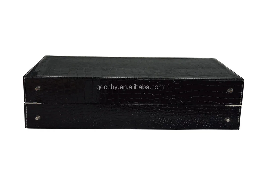 Large crocodile PU leather 60 watches business carrying case with code lock GC02-ST-60B9 back.jpg