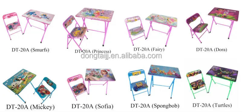 mickey folding table and chairs