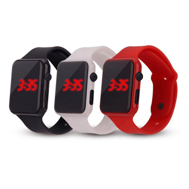 

Children Sport Casual LED Watches Kids Digital Clock Candy Color Silicone Wrist Watch Clock Hodinky Ceasuri Relogio Masculino