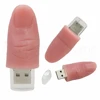 novelty finger usb halloween promotion gift thumb usb flash drives cheap cover pvc pendrives 16gig 32 gig with packing