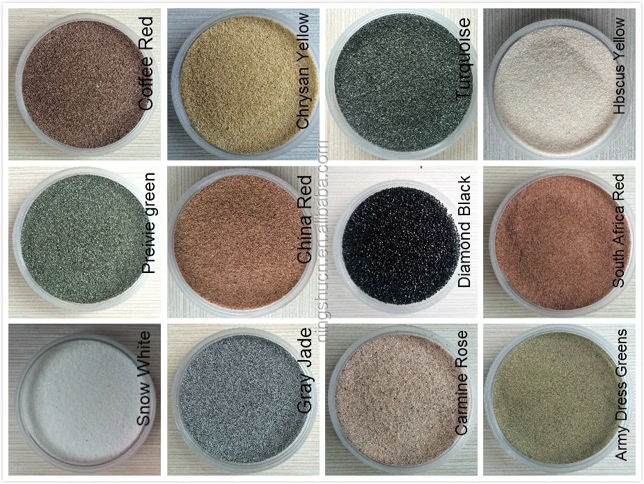 Water Resistance Colored Sand Aggregate For Outdoor Landscape Decoration And Gardening. Buy