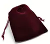 Checked velvet gift pouch/present bags/packing bag for presents wrapping