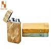 Promotion Gift Custom Cheap Electric Cigarette USB Plasma Marble Wooden Texture Dual Arc Lighter