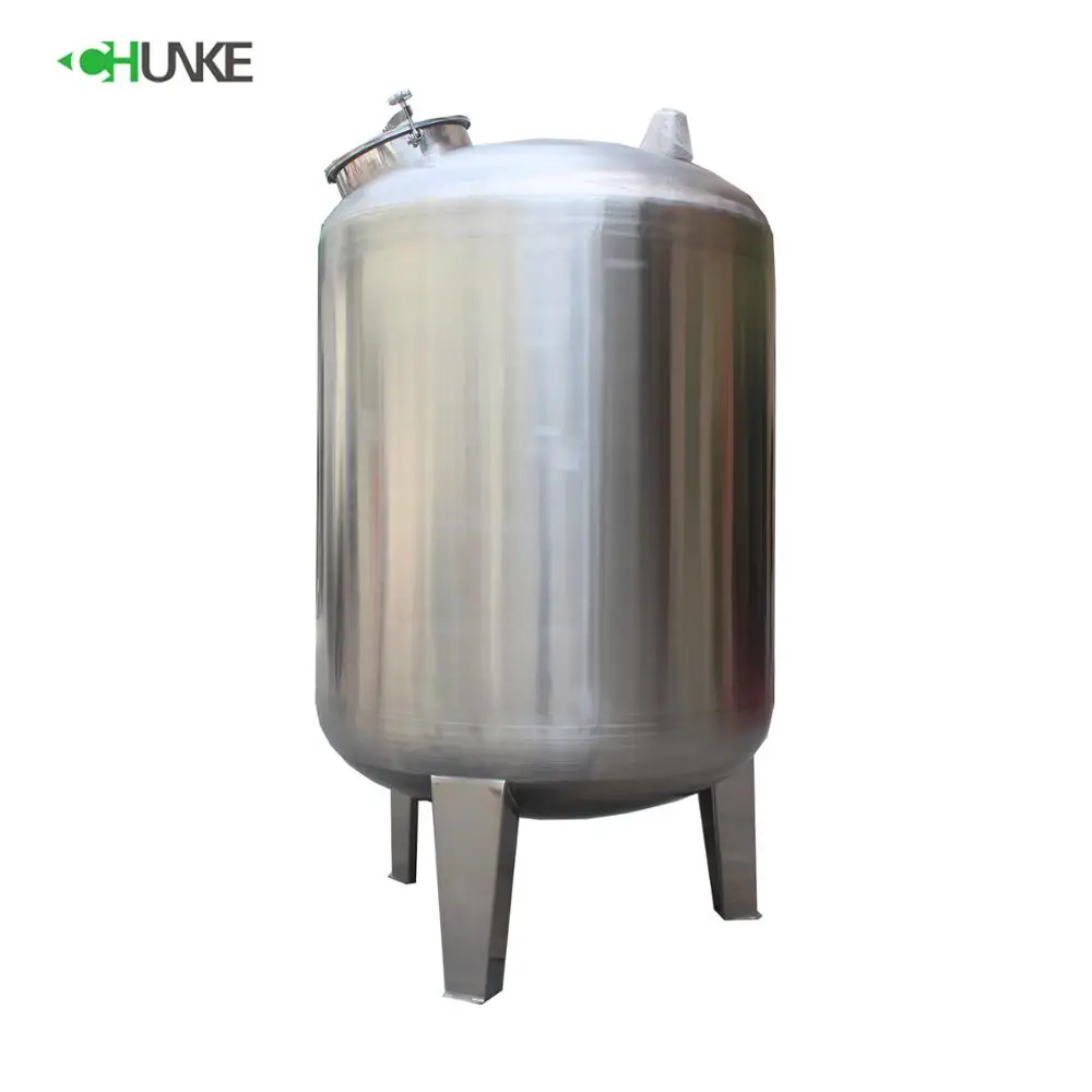 Small Capacity S. S Storage Tank for Water Storage with 10000 Liter